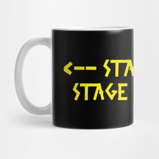 stage right  stage left Yellow Mug